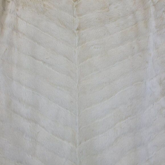 Vintage Rabbit Fur Cape Stowe Poncho Vanilla M Big Shoulder Native American - Picture 11 of 16